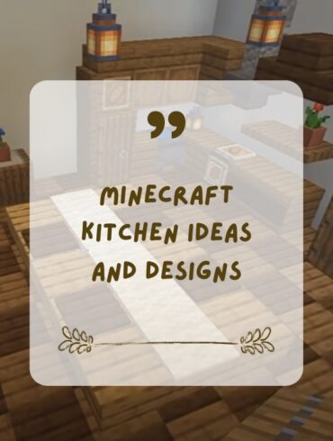 Minecraft Kitchen Ideas and Designs