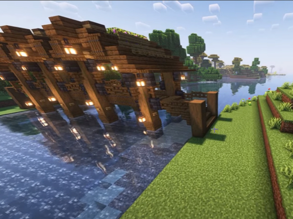 Long Minecraft Bridge Design
